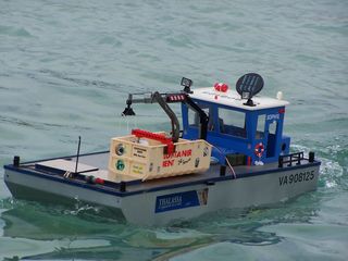 La barge d'ostréiculture.